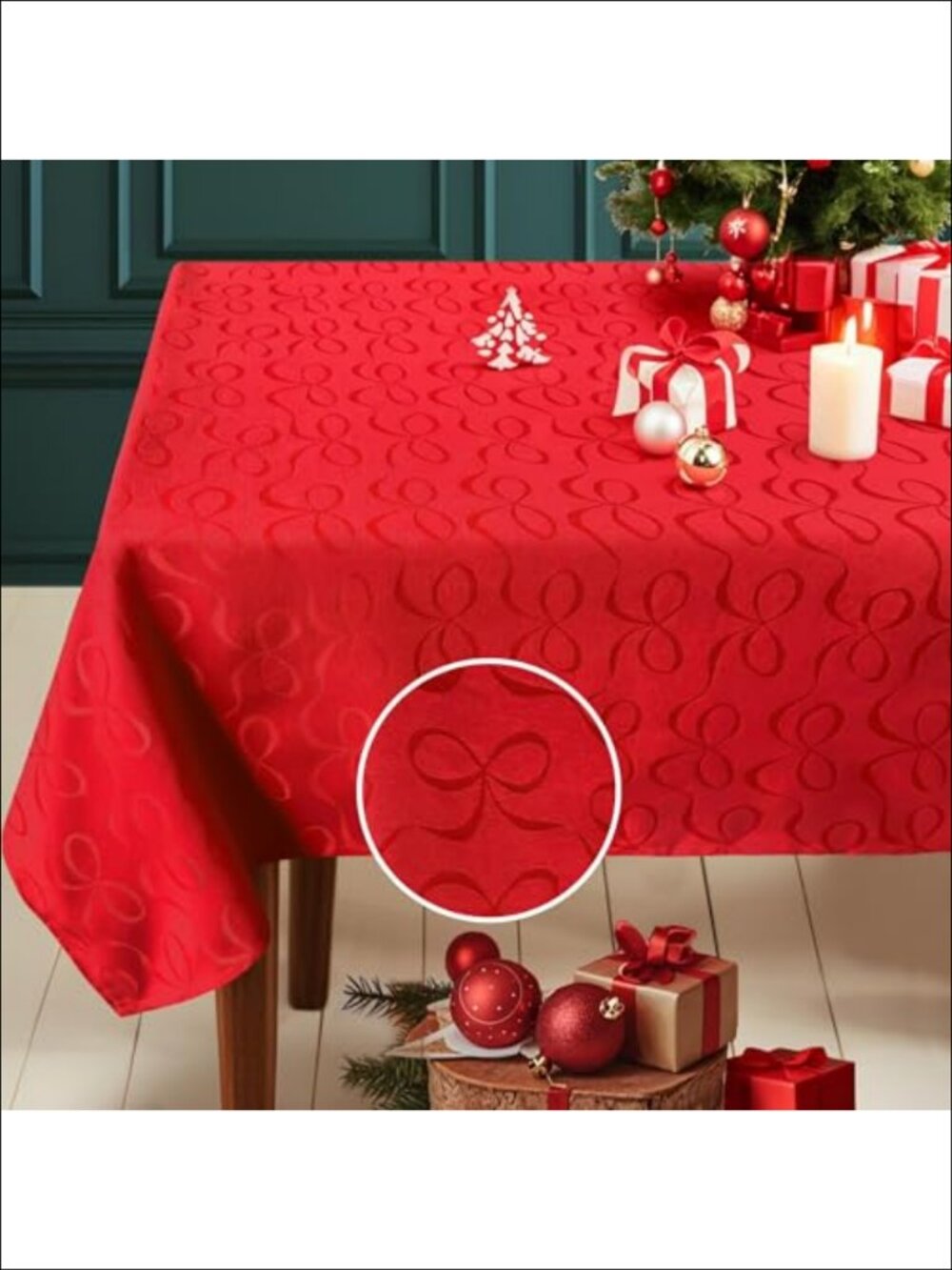 Wrinkle Free Cotton Polyester Tablecloth 60x120 Seats 10-12